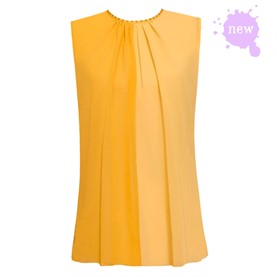 Camisa amarilla mujer (bicolor).