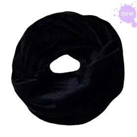 Bufanda negra mujer (tubular).