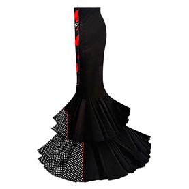 Falda de flamenca y top de encaje flamenco