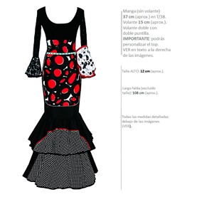 Top de encaje flamenco. Flamenca falda.