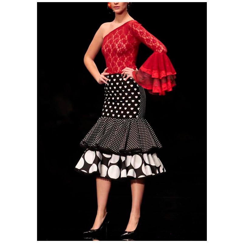 | Falda Flamenca y top de encaje | d'repentelola